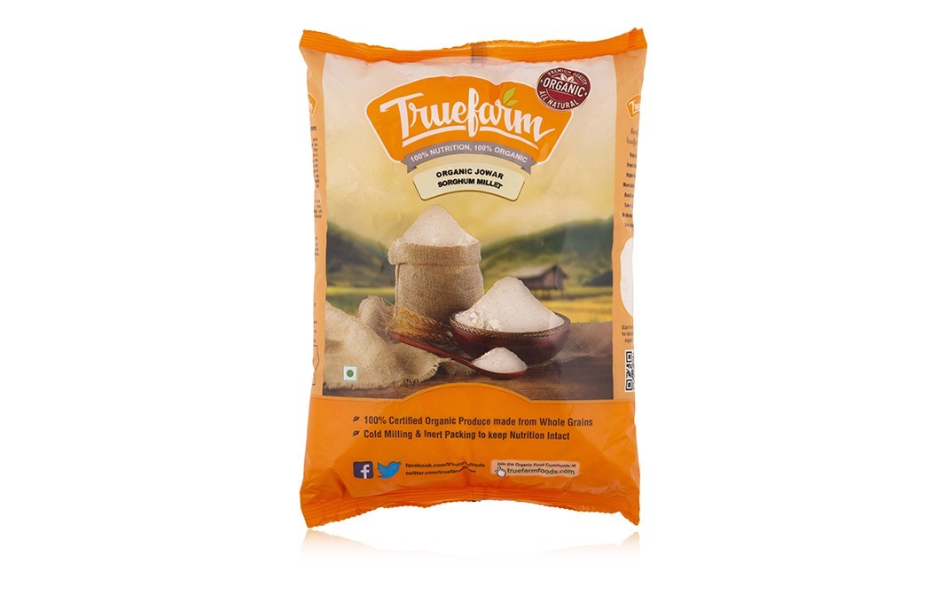 Truefarm Organic Jowar Sorghum Millet    Pack  1 kilogram